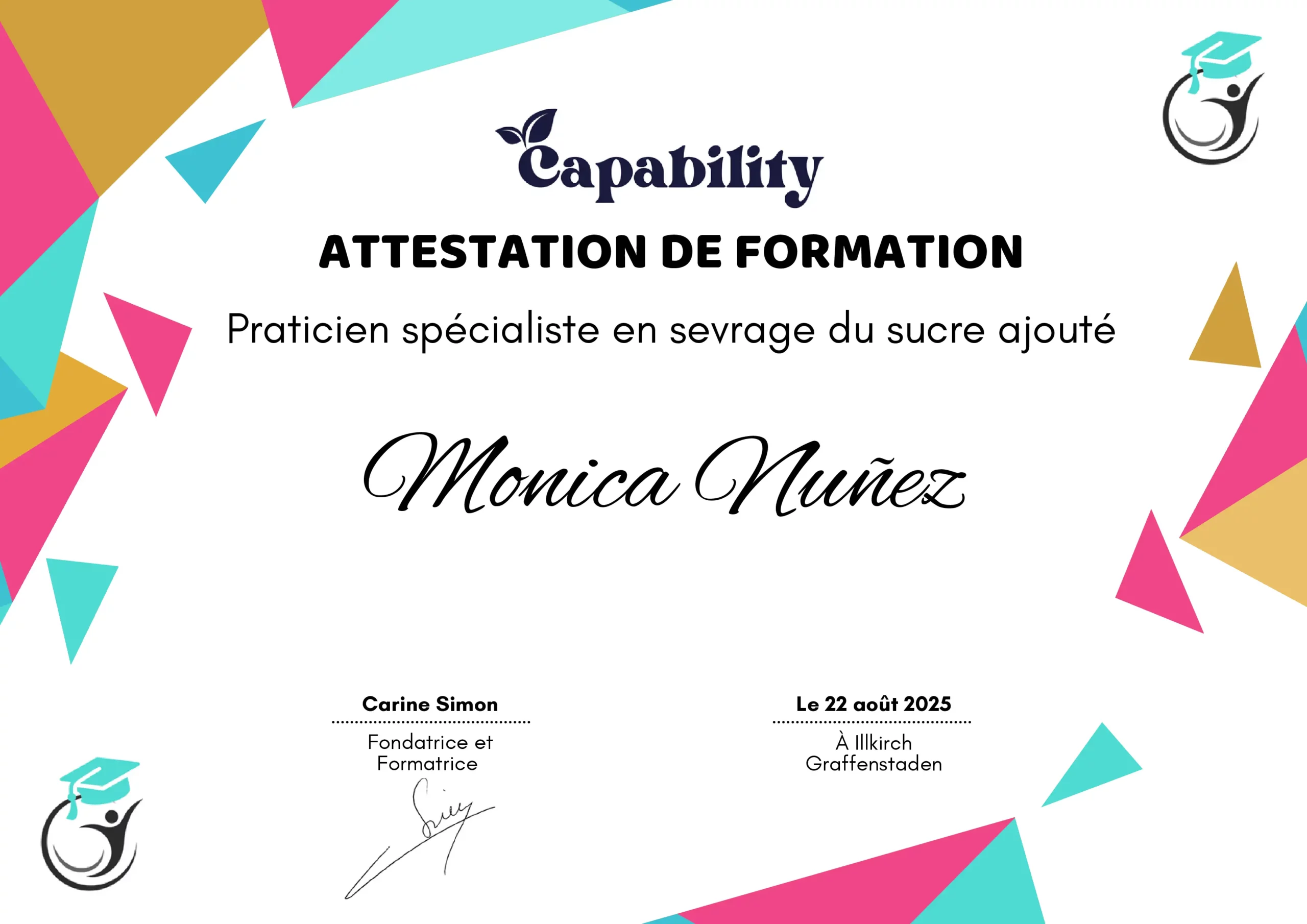À Propos monica nuñez attestation pack sucre
